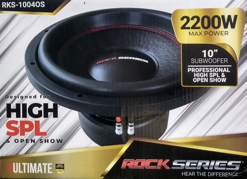 (1) Pz.  De. Subwoofer De 10 . 1100w Rms. Rks-1004os. 