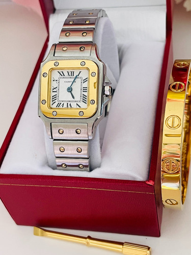 Reloj Para Dama Compatible Con Sants Silver&gold (Usado)