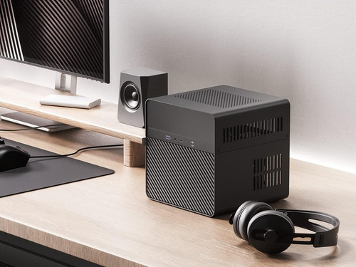 Jonsbo N2 Black Nas Itx Case 5+1 Mini Estuche De Aluminio De