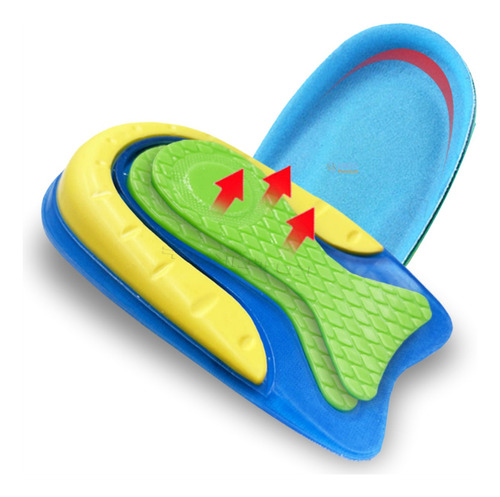 Palmilha Para Calcanhar Em Silicone P Esporão De Calcâneo Tamanho da palmilha 1Par 35a40