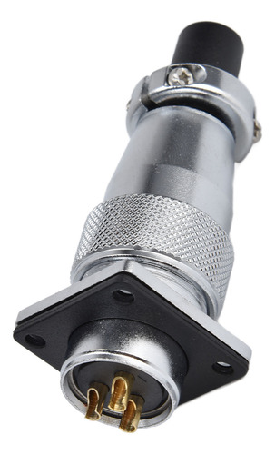 Conector De Enchufe Aviation Fe De 3 Pines, Aleación De Zinc