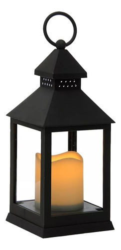 Fanal Clasico Con Luz Farol Simil Vela Led Decorativo