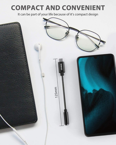 Adaptador Dongle Usb C A 3.5mm Samsung S20 S21 Chip Dac