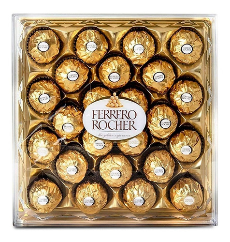 Estuche Chocolates Ferrero Rocher X24 Bombones Diamante 