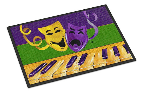 Caroline's Treasures 8383mat Mardi Gras Comedia Y Tragedia D