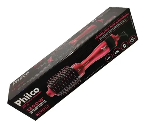 Escova Secadora Soft Beauty Cherry Pec13 1300w Philco Bivolt