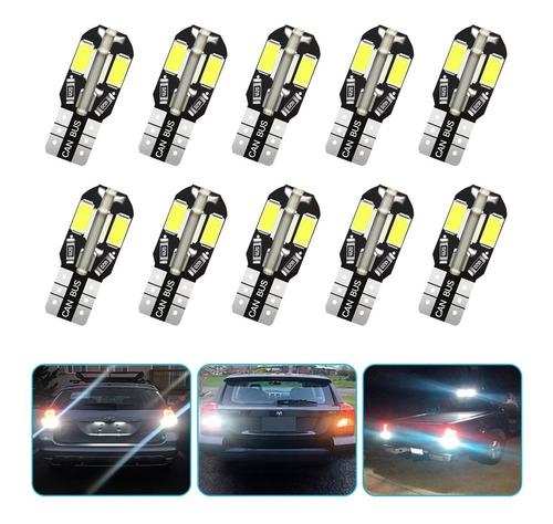 10pcs Luces Led Para Autos Foco Led T10 Para Carro