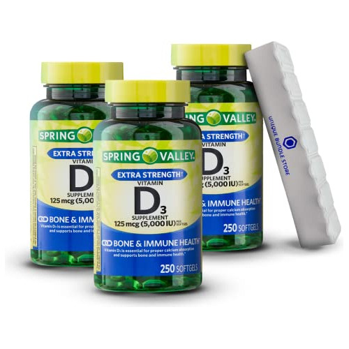 Valle De Primavera, Vitamina D3 Softgels, Vitamina D3 R1283
