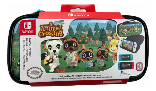 Estuche Original Nintendo Switch Welcome Animal Crossing Usa