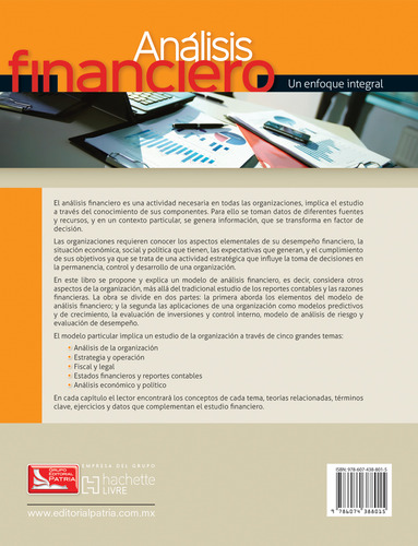 Análisis Financiero, un Enfoque Integral, de García, Víctor. Editorial Grupo Editorial Patria, tapa blanda en español, 2015