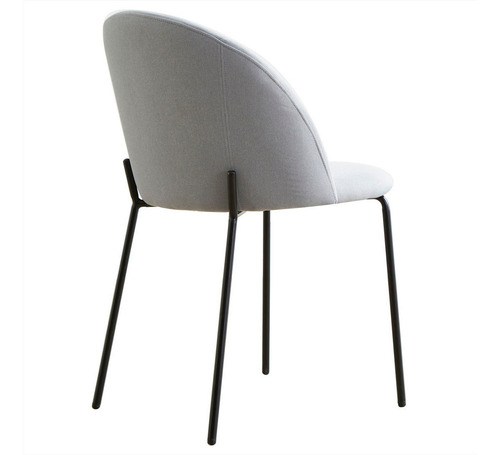Silla Comedor Cocina Moon Makom Estructura De Caño Reforzado Y Asiento Tapizada Lino Tapicero