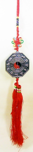 Imagem 1 de 6 de Bagua Com Yin Yang Em Metal Para Feng Shui 32,5cm Novo