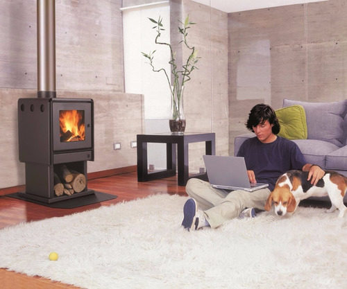 Calefactor Leña Bosca Limit 450 + Kit Chimenea 4m, Pot 14 Kw