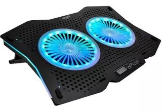 BASE COOLER NISUTA HASTA 17 PULGADAS + USB + SOPORTE COLOR NEGRO