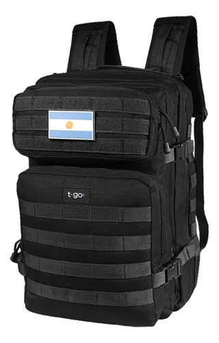 Mochila Tactica Asalto Militar Policia Patrulla Trekking Seguridad  Mochilero Bolso Camping Uso Diario Grande Reforzada Color