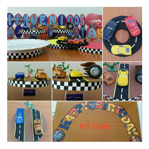 Kit Cumpleaños Fiesta Cars Rayo Mcqueen Cruz Jackson Storm