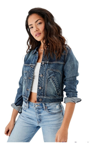 Chaqueta Mujer American Eagle Stretch Cropped 