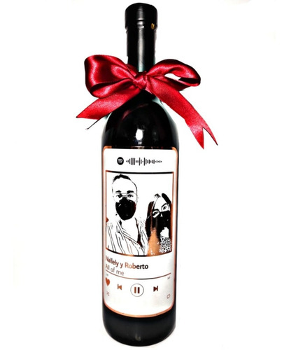 Botella De Vino Personalizada Dilo Con Vino Trc