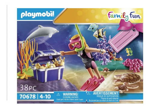 Playmobil Buceadora De Tesoros Con Tortugas, Delfin 70678