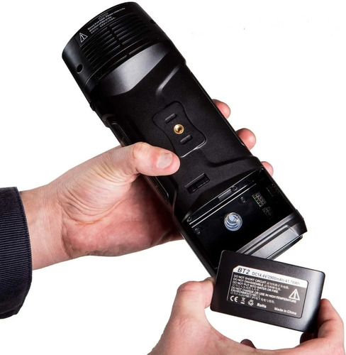 Imagen 6 de 9 de Flash Visico 2 Ttl Hss 200w Bat. + Emisor Canon Nikon O Sony