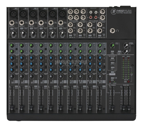 Consola Mixer Mackie 1402 Vlz4 Pres Onyx 14 Canales Palermo
