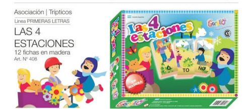 Imagen 2 de 2 de Juego Educativo ¿las 4 Estaciones? En Madera Gordillo 408