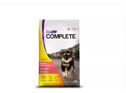 Alimento Vitalcan Complete Puppy Raza Pequeña 20kg Maxscotas