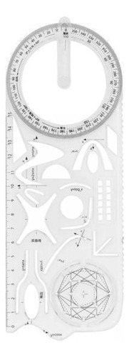 2 Regla Geométrica, Plantilla De Dibujo Escuela Secundaria
