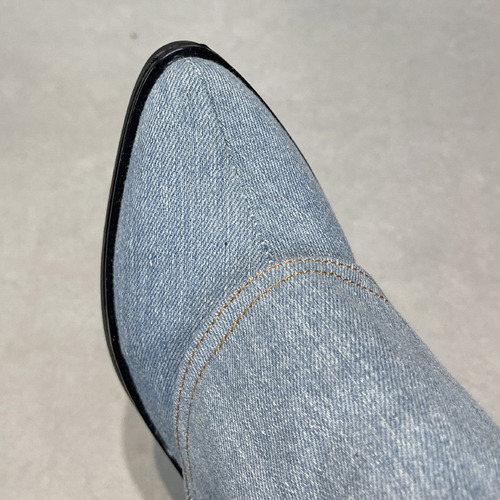 Nuevo Botas De Mezclilla P Trouser Tube For Mujer, Tacones