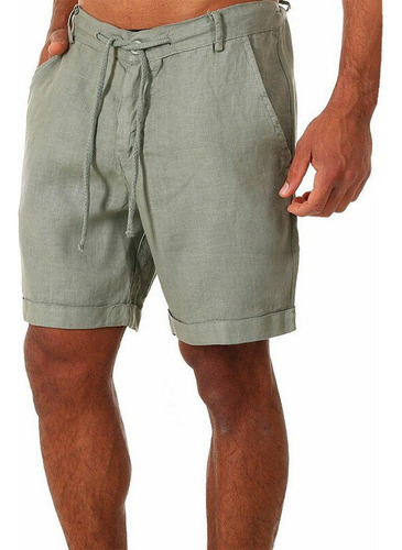 Pantalones Pantalones Cortos De Lino Para Hombre Pantalones