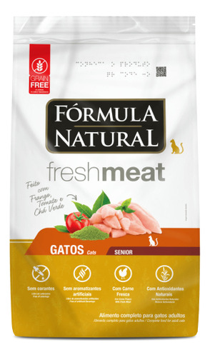Alimento Fórmula Natural Fresh Meat Fórmula Natural Fresh Meat - Gatos para gato senior sabor carne em saco de 7kg