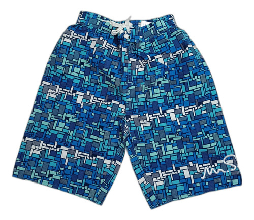 Short Traje De Baño Niño Azul