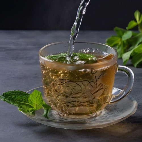 Jogo De Xícaras E Pires Em Vidro 12peças Para Chá Café 200ml