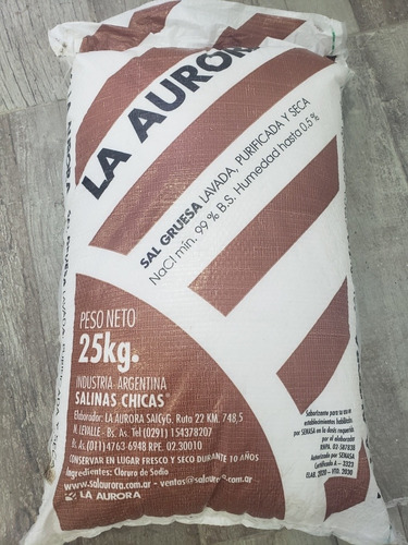 Sal Gruesa Para Ablandador X 25 Kilos