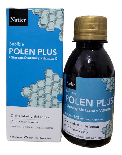 Polen Plus Bebible Ginseng+guaraná Y Vitamina C Natier 125ml