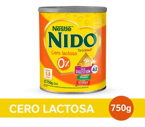 Leche Polvo Nido Deslactosada 750 Grs X 2 Unidades