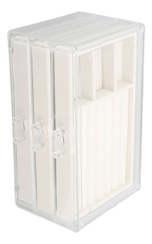 Caja De Almacenamiento De Joyas De Acrílico Transparente Con