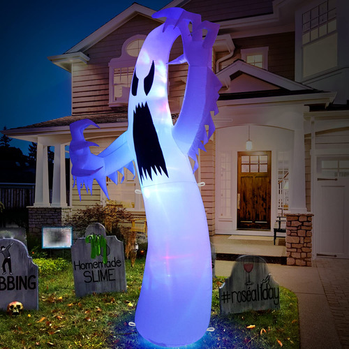 Sizonjoy - Fantasma Inflable Gigante De Halloween De 12 Pies