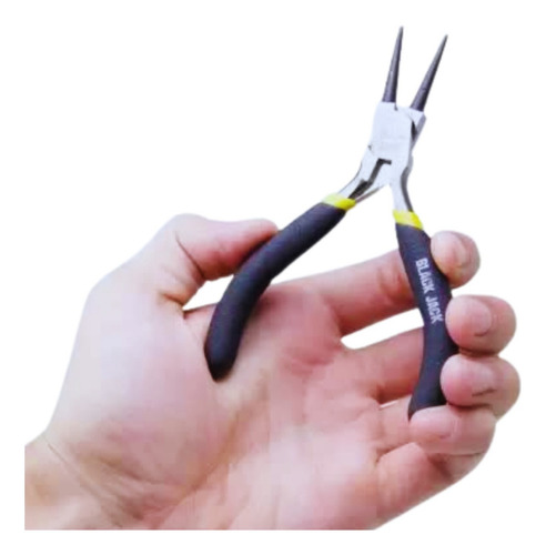 Alicate Bico Redondo Com Mola Mini 4,5'' Emborrachado