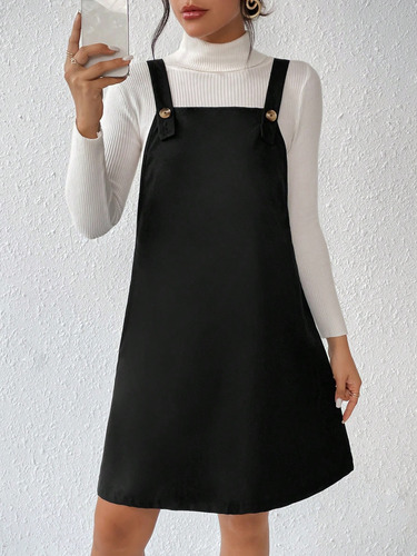 Shein Vestido Enterito Mujer Overol Jardinero Invierno