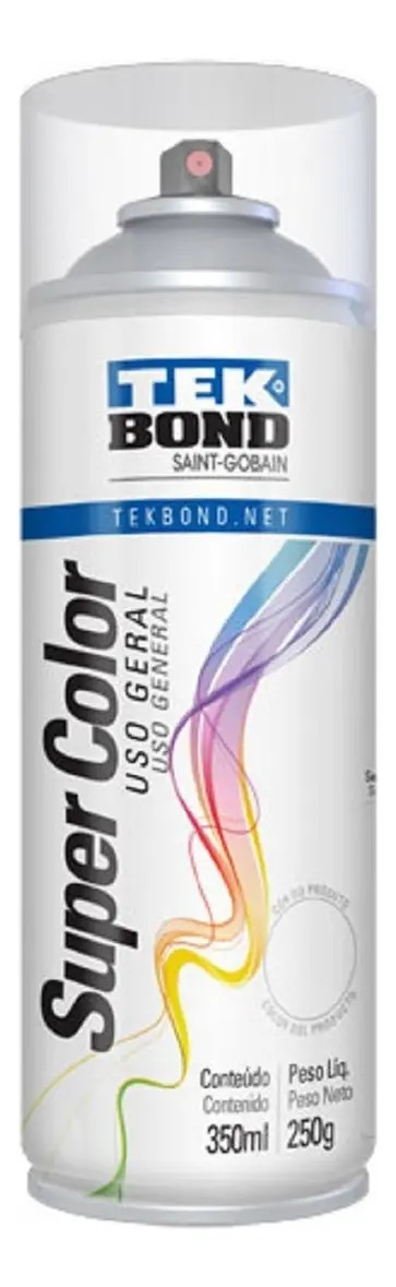 Verniz Tekbond Spray Fosco Super Color Uso Geral Incolor 350ml Incolor