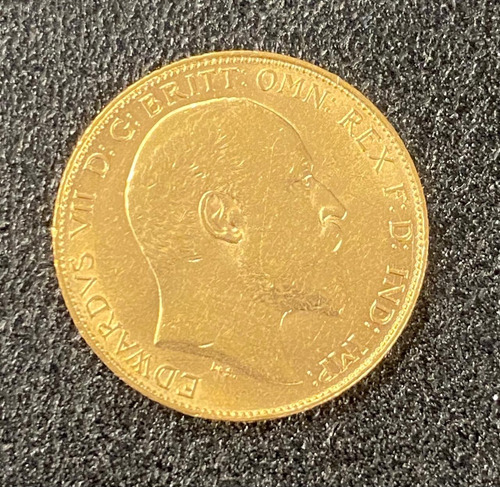 Moneda De Oro - Medio Soberano ( Inglaterra)