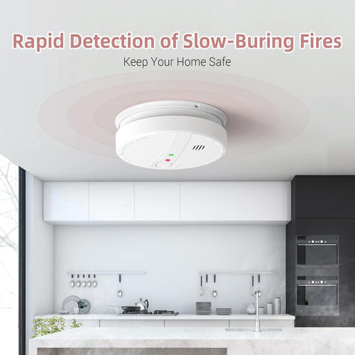 Detector De Humo, Detectores De Humo Interconectados Cablead