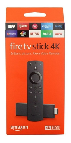 Amazon Fire TV Stick 4K de voz 4K 8GB negro con 1.5GB de memoria RAM