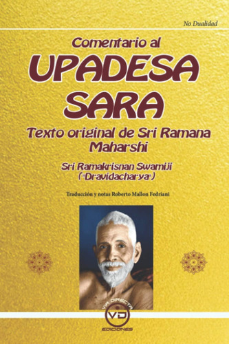 Libro: Comentario Al Upadesa Sara: Texto De Sri Ramana Mahar