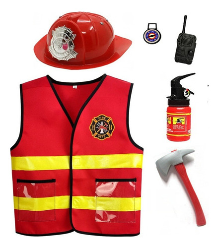 Conjunto De 6 Peças Com Colete De Fogo Para Crianças De Hall