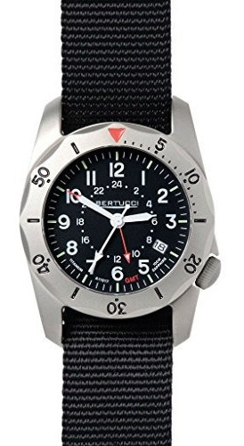 Bertucci 12117 A2tr Vintage Gmt Reloj Para Hombres Negro 40