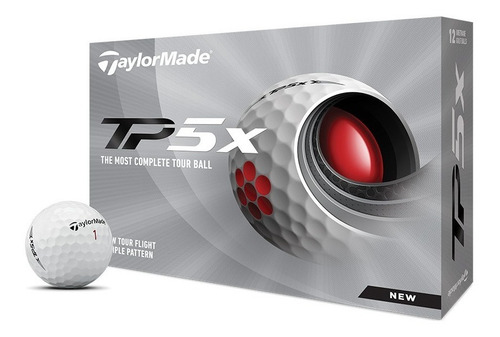 Imagen 2 de 7 de Kaddygolf Pelotas Golf Taylormade Tp5x - Caja X12
