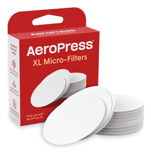 Filtros De Papel Aeropress Xl - 200 U. - Repuesto De Filtros