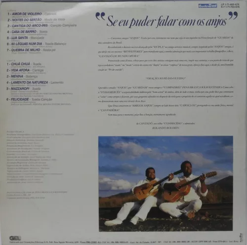 Lp Vinil - Pena Branca E Xavantinho - Cantado De Mundo Afora